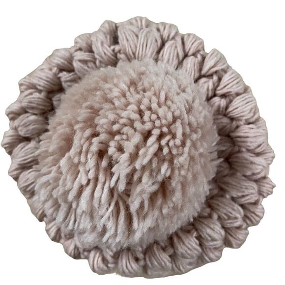 Cooperative ~ Blush Pink wool blend Beanie with Pompom - Picture 6 of 6